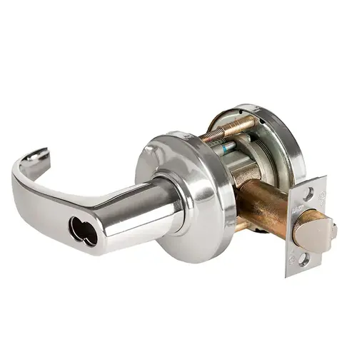 Cylindrical Lock Bright Chrome