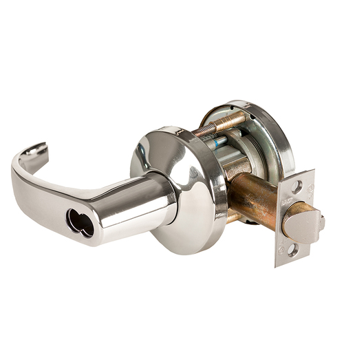 Cylindrical Lock Bright Nickel Plated Clear Coated