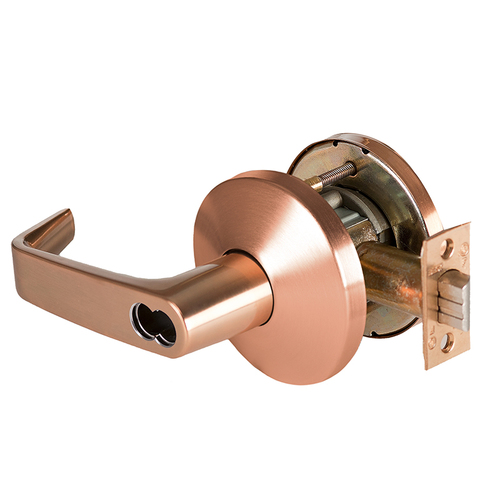 Cylindrical Lock Satin Bronze Clear Coated