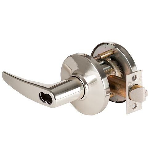 Cylindrical Lock Bright Nickel Plated Clear Coated