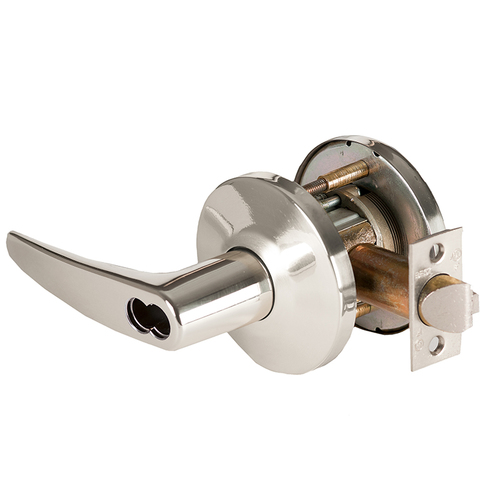 Cylindrical Lock Bright Nickel Plated Clear Coated