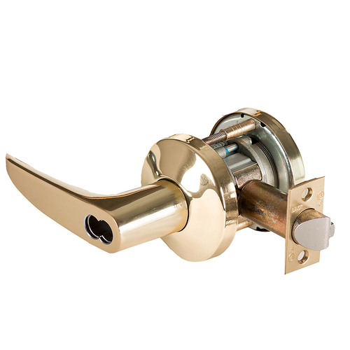 Cylindrical Lock Bright Brass