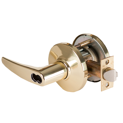 Cylindrical Lock Bright Brass