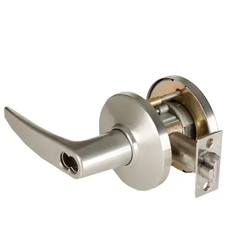 Cylindrical Lock Satin Nickel Plated Clear Coated