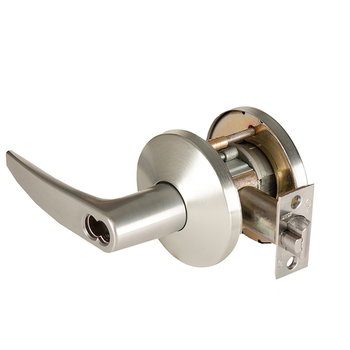 Cylindrical Lock Satin Nickel Plated Clear Coated