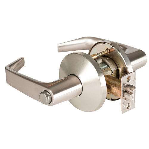 Cylindrical Lock Satin Nickel Plated Clear Coated