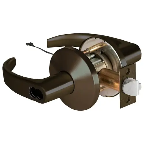 Electric Cylindrical Lock Dark Bronze Painted