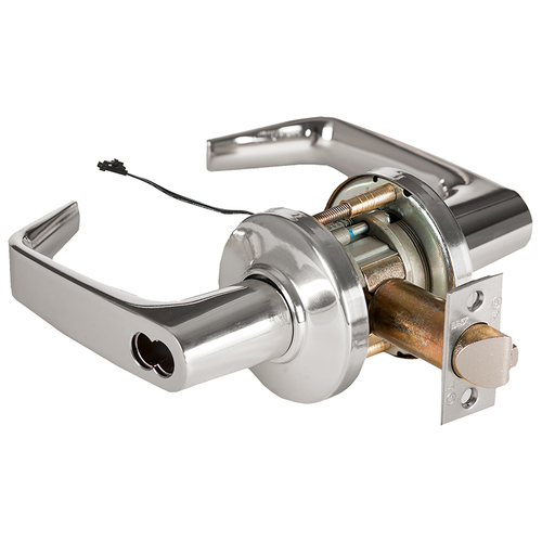 Electric Cylindrical Lock Bright Chrome