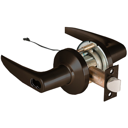 Electric Cylindrical Lock Dark Bronze Painted