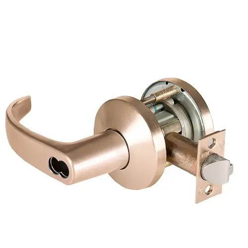 Cylindrical Lock Satin Bronze Clear Coated