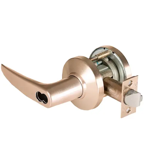 Cylindrical Lock Satin Bronze Clear Coated