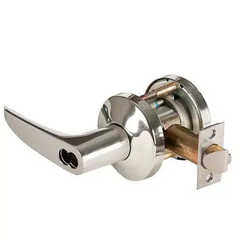 Cylindrical Lock Bright Nickel Plated Clear Coated