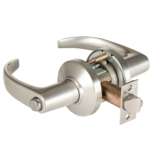 Cylindrical Lock Satin Nickel Plated Clear Coated