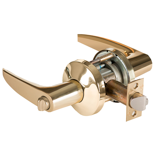 Cylindrical Lock Bright Brass