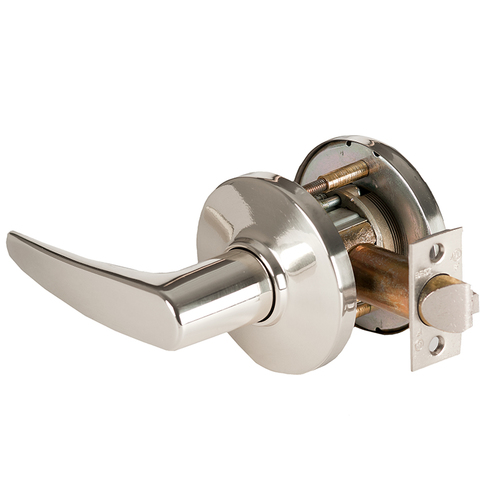 Cylindrical Lock Bright Nickel Plated Clear Coated