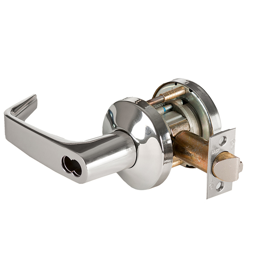 Cylindrical Lock Bright Chrome