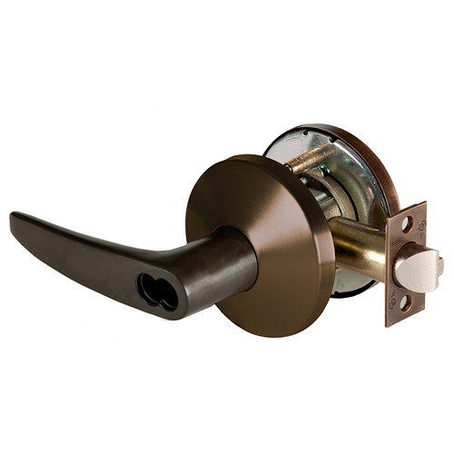 Cylindrical Lock Dark Oxidized Satin Bronze Oil Rubbed