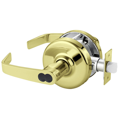 Cylindrical Lock Bright Brass