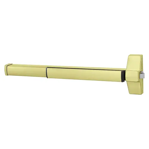 3' Fire Rated Rim Exit Only Exit Device Satin Brass Finish