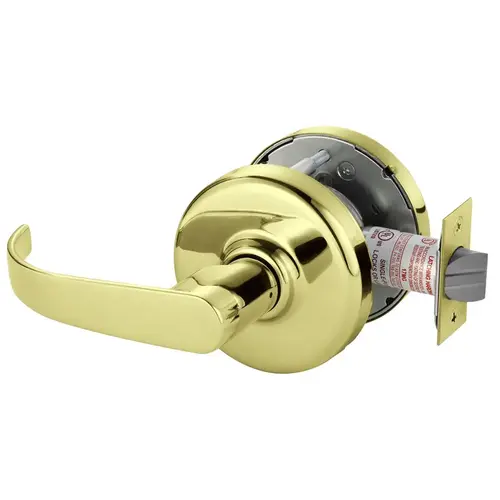 Cylindrical Lock Bright Brass