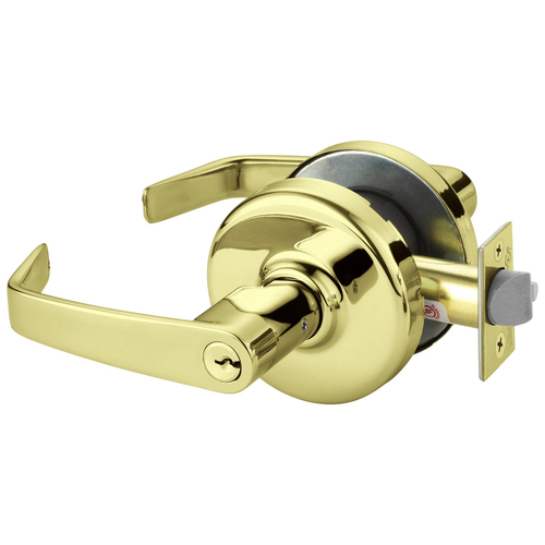 Cylindrical Lock Bright Brass