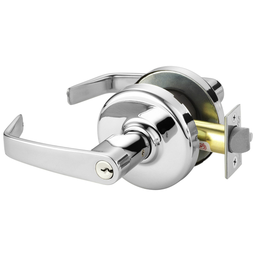 Cylindrical Lock Bright Chrome