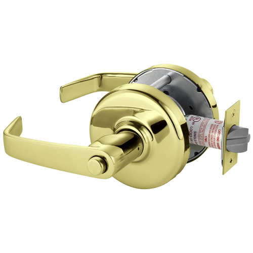 Cylindrical Lock Bright Brass