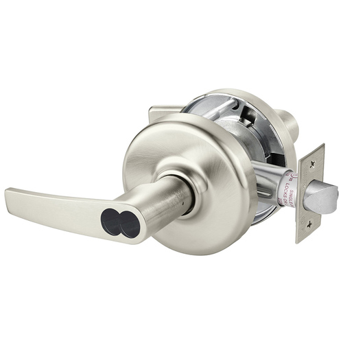 Cylindrical Lock Satin Nickel Plated Clear Coated