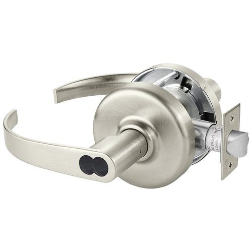 Cylindrical Lock Satin Nickel Plated Clear Coated