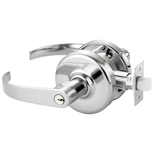 Cylindrical Lock Bright Chrome