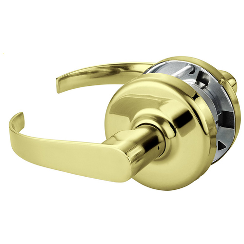 Cylindrical Lock Bright Brass