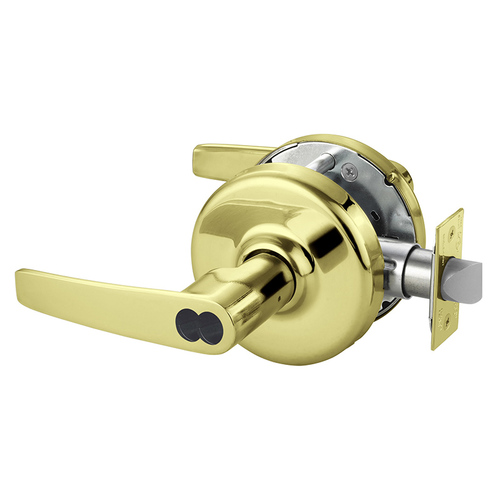 Cylindrical Lock Bright Brass