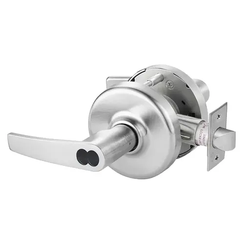 Grade 2 Storeroom or Closet Cylindrical Lock, Armstrong Lever, SFIC Prep Less Core, Satin Chrome Finish, Non-handed Satin Chrome