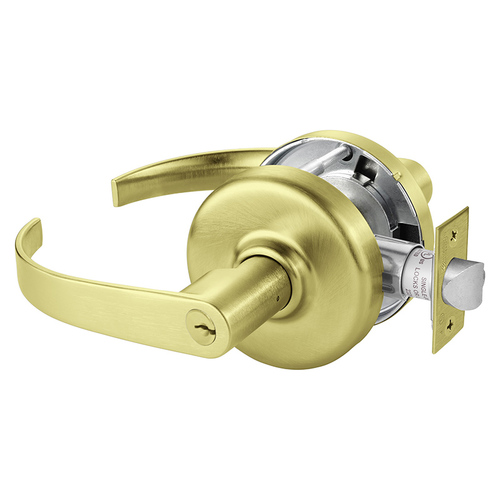 Cylindrical Lock Satin Brass