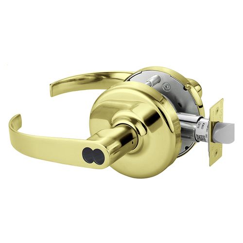 Cylindrical Lock Bright Brass