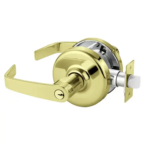 Cylindrical Lock Bright Brass