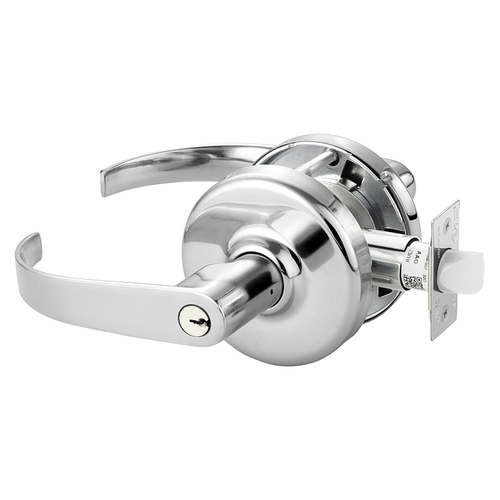 Cylindrical Lock Bright Chrome