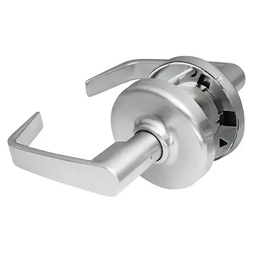 Zinc Newport Lever and D Rose Full Dummy Grade 2 Standard Duty Lever Lock L4 Keyway Satin Chrome Finish