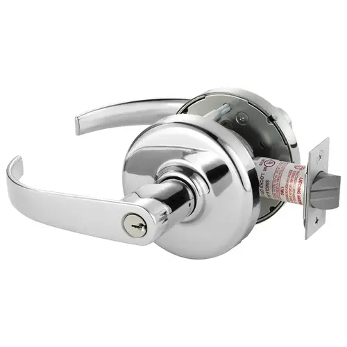 Cylindrical Lock Bright Chrome