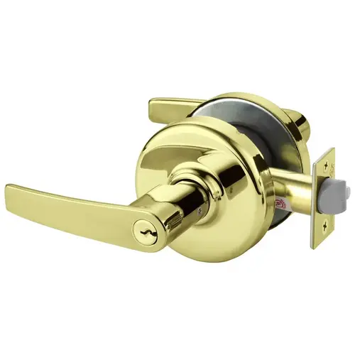 Cylindrical Lock Bright Brass