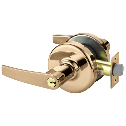 Cylindrical Lock Bright Bronze Clear Coated