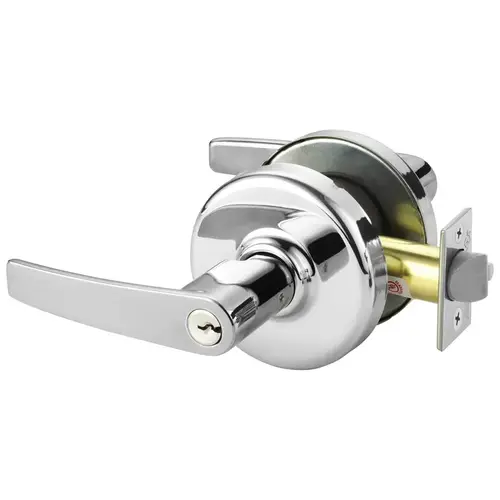 Cylindrical Lock Bright Chrome