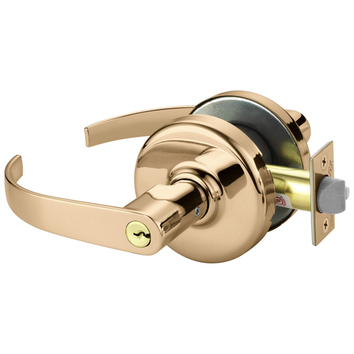 Cylindrical Lock Bright Bronze Clear Coated