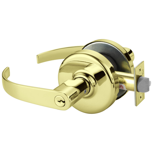 Cylindrical Lock Bright Brass