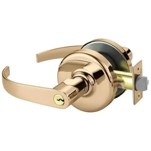 Cylindrical Lock Bright Bronze Clear Coated