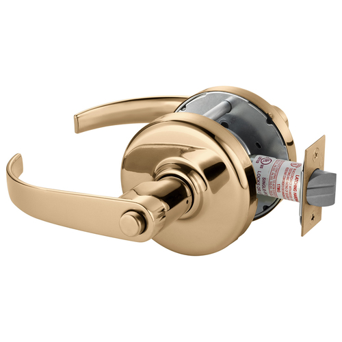 Cylindrical Lock Bright Bronze Clear Coated