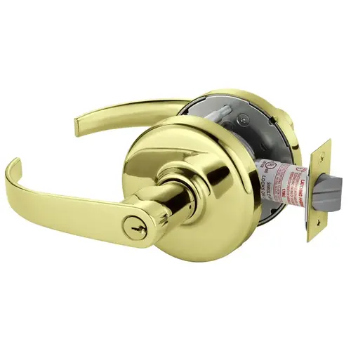 Cylindrical Lock Bright Brass