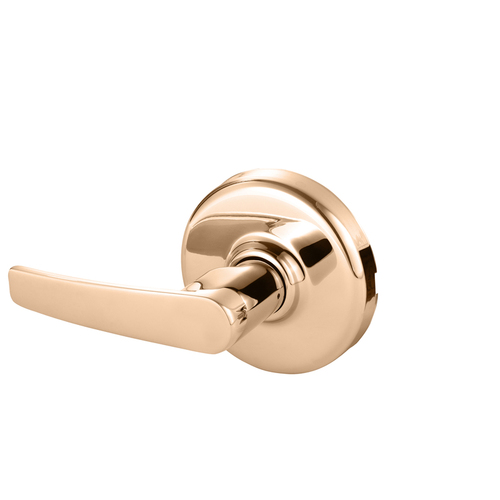 Cylindrical Lock Bright Bronze Clear Coated