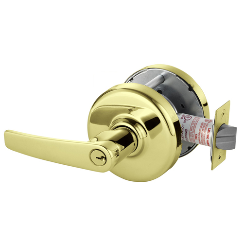 Cylindrical Lock Bright Brass