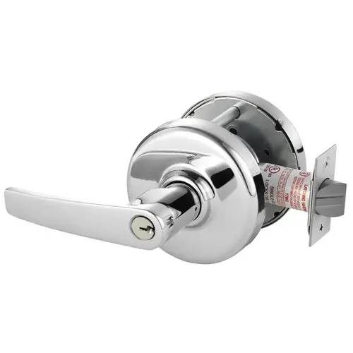 Cylindrical Lock Bright Chrome